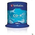 Verbatim  Диски CD-R  100 шт. 48/52-x 700Mb, Cake Box ( 43411)