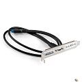 Exegate EX298296RUS Планка портов в корпус Type-C ExeGate BrctUSB3-1C (USB 3.2 Gen1 20pin (IDC 20pin F) --> USB 3.2 Gen