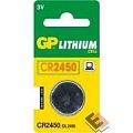 GP Lithium CR2450  (1 шт. в уп-ке) {10607}