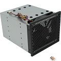 Procase 5T3-3T5-V3-FAN Переходник 3*5.25" в 5*3.5" с антивибрационным креплением, PWM 4pin, 2800 rpm