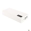 Perfeo Powerbank MOUNTAINS 30000 mAh/LED дисплей/PD + QC 3.0/Type-C/4 USB/Выход: 3A, max 22.5W/White (PF_D0162)