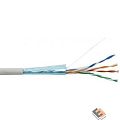 PROconnect (01-0142-3-50) Кабель витая пара омедненный, F/UTP, CCA, CAT 5e, PVC, 4PR, 24AWG, INDOOR, SOLID, серый, 50м