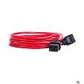 REM Шнур питания с фиксатором IEC 60320 C19/IEC 60320 C20, 16 А / 250 В (3 ? 1,5), длина 3 м, красный R-16-Cord-C19-C20-3-Red
