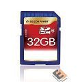 SecureDigital 32Gb Silicon Power SP032GBSDH010V10 {SDHC Class 10}