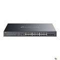 TP-Link SG3428XMPP Omada 24-портовый гигабитный управляемый РоЕ-коммутатор уровня L2+ с 4 SFP+ слотами 10G
