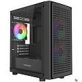Powercase Mistral Micro EM20, Tempered Glass, 2x140mm + 1x120mm FRGB fan, чёрный, mATX  (CMMEM20B-L3)