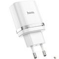 HOCO HC-16262 C12Q/ Сетевое ЗУ/ QC 3.0/ 1 USB/ Выход: 5V_9V_12V, 18W/ White