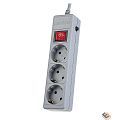Perfeo Сетевой фильтр "POWER+",PF_A4669 (5,0м, 3 розетки, серый (PF-PP-3/5,0-G))