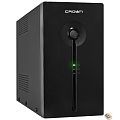 CROWN ИБП CMU-SP800COMBO {800VA\450W, корпус металл, 1x12V/9AH, розетки 2*IEC C13 + 2*EURO,AVR 140-290V, съёмный кабель питания 1.5 м, порт 1*