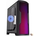 Gamemax G562 Matrix ATX case, black, w/o PSU, w/1xUSB3.0+2xUSB2.0, w/1x12cm 32xLeds Blue LED rear fan