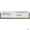 Kingston DDR5 DIMM 16Gb PC41600, 5200Mhz, Kingston FURY Beast White XMP CL40 (KF552C40BW-16)