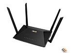 Роутер беспроводной ASUS RT-AX53U, 3 LAN, 1000 Мбит/с, 4 (802.11n), 5 (802.11ac), 6 (802.11ax), 1 x USB 2.0, 3G, 4G/LTE, IPv6 черный