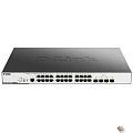 D-Link DGS-3000-28XMP/B1A Управляемый L2 коммутатор с 24 портами 10/100/1000Base-T и 4 портами 10GBase-X SFP+ (24 порта PoE 802.3af/at, PoE-бюджет 370 Вт)