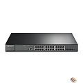 TP-Link SG3428XMP Управляемый коммутатор JetStream уровня 2+ с 24 гигабитными портами RJ45 и 4 портами SFP+