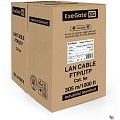 Exegate EX256745RUS Кабель UTP 2 пары кат.5e Exegate CCA, 24AWG, бухта 305м, серый, PVC