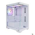 1STPLAYER MIKU Mi2 White / mATX / 3x120mm LED fans / Mi2-WH-3F1-W