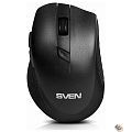 Беспроводная мышь Sven RX-425W чёрная (5+1кл. 800-1600DPI, блист)