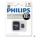 Micro SecureDigital 64GB Philips microSDHC Class 10 (SD адаптер) (FM64MA45B/97)