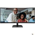 LCD AOC 34" CU34E4CV Black {VA 3440x1440 Curved 21:9 4ms 350cd 2xHDMI DisplayPort 4xUSB3.2 USB-C(90W) RJ45 2x5W HAS 