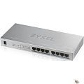 ZYXEL GS1008HP-EU0101F PoE+ коммутатор GS1008HP, 8xGE PoE+, настольный, металлический, бесшумный, бюджет PoE 60 Вт