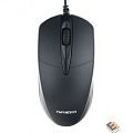 Гарнизон Мышь GM-220XL, USB, чип- Х, черный, 2м,1000 DPI, 2кн.+колесо-кнопка