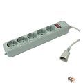 PC PET Сетевой фильтр AP01006-E-G 1.8м (5 розеток) серый