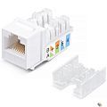 Exegate EX297267RUS Модуль-вставка Keystone Jack RJ-45 ExeGate KJ-8P8C-SH-C6A-180-TL (Кат.6A, экранированная, 180 градусов, IDC Toolless (без ин