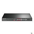 Mercusys MS118CP 16-портовый монтируемый в стойку PoE+ коммутатор 10/100 Мбит/с с 2 гигабитными портами