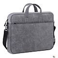 Defender Сумка для ноутбука Solid  15.6" PU кожа, серый, карман (26088)