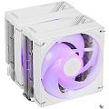 Cooler ID-Cooling FROZN A620 PRO SE ARGB WHITE Soc-AM5/AM4/1200/1700/1851 серебристый/белый 4-pin 15-27.2dB Al+Cu 260W 1190gr Ret