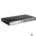 D-Link DGS-3130-30TS/B1A PROJ Управляемый L3 стекируемый коммутатор с 24 портами 10/100/1000Base-T, 2 портами 10GBase-T и 4 портами 10GBase-X SFP+