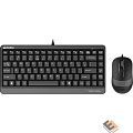 Комплект кл-ра+мышь проводн. A4Tech Fstyler F1110 black/grey USB Multimedia (F1110 GREY)