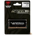 Память DDR4 16Gb 3200MHz Patriot PVS416G320C8S Steel Series RTL PC4-25600 CL22 SO-DIMM 260-pin 1.2В single rank