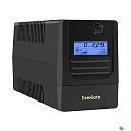 Exegate EX299507RUS ИБП ExeGate Smart LB-1000.LCD.AVR.2SH.USB (1000VA/650W, LCD, AVR, 2*Schuko, USB, батарея 12V 9Ah, B