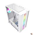 Powercase CMIEW-F4S Корпус Mistral Evo White, Tempered Glass, 1x 120mm PWM ARGB fan + ARGB Strip + 3x 120mm PWM non LED fan, белый, ATX  (CMIEW-F4S)