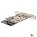 AgeStar AS-MC02 Переходник-конвертер для M.2 SATA SSD+M.2 NVME в PCIe 3.0