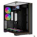 Thermalright Корпус TR-A70 Vision FAN5-C / Black / TG / 5x120mm ARGB PWM Fans / ARGB Strip / 9.16'' LCD screen / USB TY
