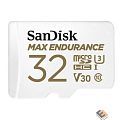 Micro SecureDigital 32GB SanDisk Class 10 UHS-I U3 V30 Max Endurance Video Monitoring (SD адаптер)