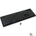 Клавиатура Oklick 870S черный USB беспроводная slim Multimedia [368218]