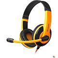 Defender Warhead G-120 черный + оранжевый, кабель 2 м  [64099]