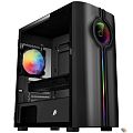 1STPLAYER INFINITE SPACE IS3 Black Корпус   / mATX, TG / 1x120mm RGB fan inc. / IS3-BK-1F2