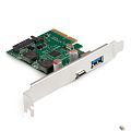 Exegate EX298303RUS Контроллер ExeGate EXE-313-1A1C (PCI-E x4 v3.0, USB3.2 Gen2 1xType-A + 1xType-C ext., SuperSpeed