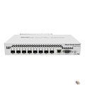 MikroTik CRS309-1G-8S+IN Коммутатор 8 SFP+, dual-core 800MHz CPU, 512MB RAM, POE, RS232 serial port