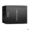Cabeus SH-05F-9U60/45m-BK Шкаф телекоммуникационный настенный 19" 9U 600x450x501mm (ШхГхВ) дверь металл, цвет черны