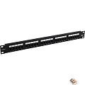Exegate EX281084RUS Патч-панель телефонная 19", 1U 25 port ExeGate  разъём RJ-12 6P4C, RoHS, цвет черный