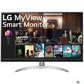 LCD LG 31.5" 32SQ700S-W Smart Monitor {VA 3840x2160 60Hz 5ms 250cd 16:9 178/178 2x5W USB-C(PD 65 W) 2xHDMI USB}