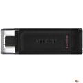 Kingston USB Drive 128Gb DataTraveler 70 Type-C DT70/128GB USB3.0 черный