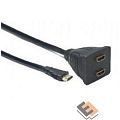 Cablexpert DSP-2PH4-002 Разветвитель HDMI Cablexpert DSP-2PH4-002, HD19F/2x19F, 1 компьютер => 2 монитора, пассивный, 