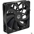 Case Fan ID-Cooling TF-12025-PRO BLACK (120mm PWM, резиновые углы, черный, 500-1800об/мин)  BOX