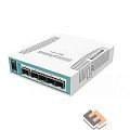 MikroTik CRS106-1C-5S Коммутатор L2 Cloud Router Switch with QCA8511 400MHz CPU, 128MB RAM, 1x Combo port (Gigabit Ethernet or SFP), 5 x SFP